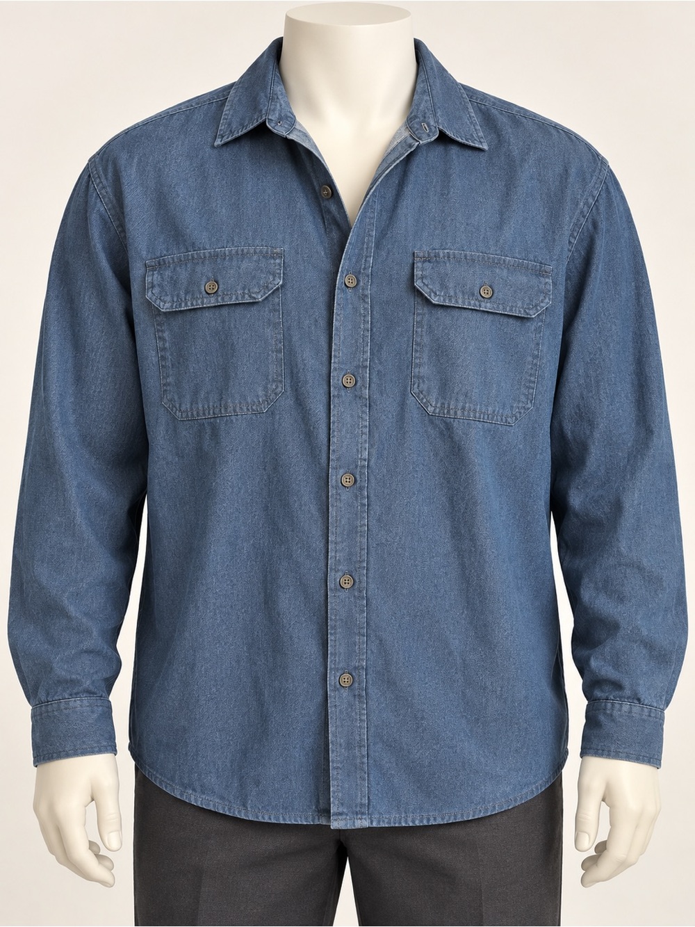 Wrangler Premium Quality Comfort Flex men’s denim shirt, size 2XL